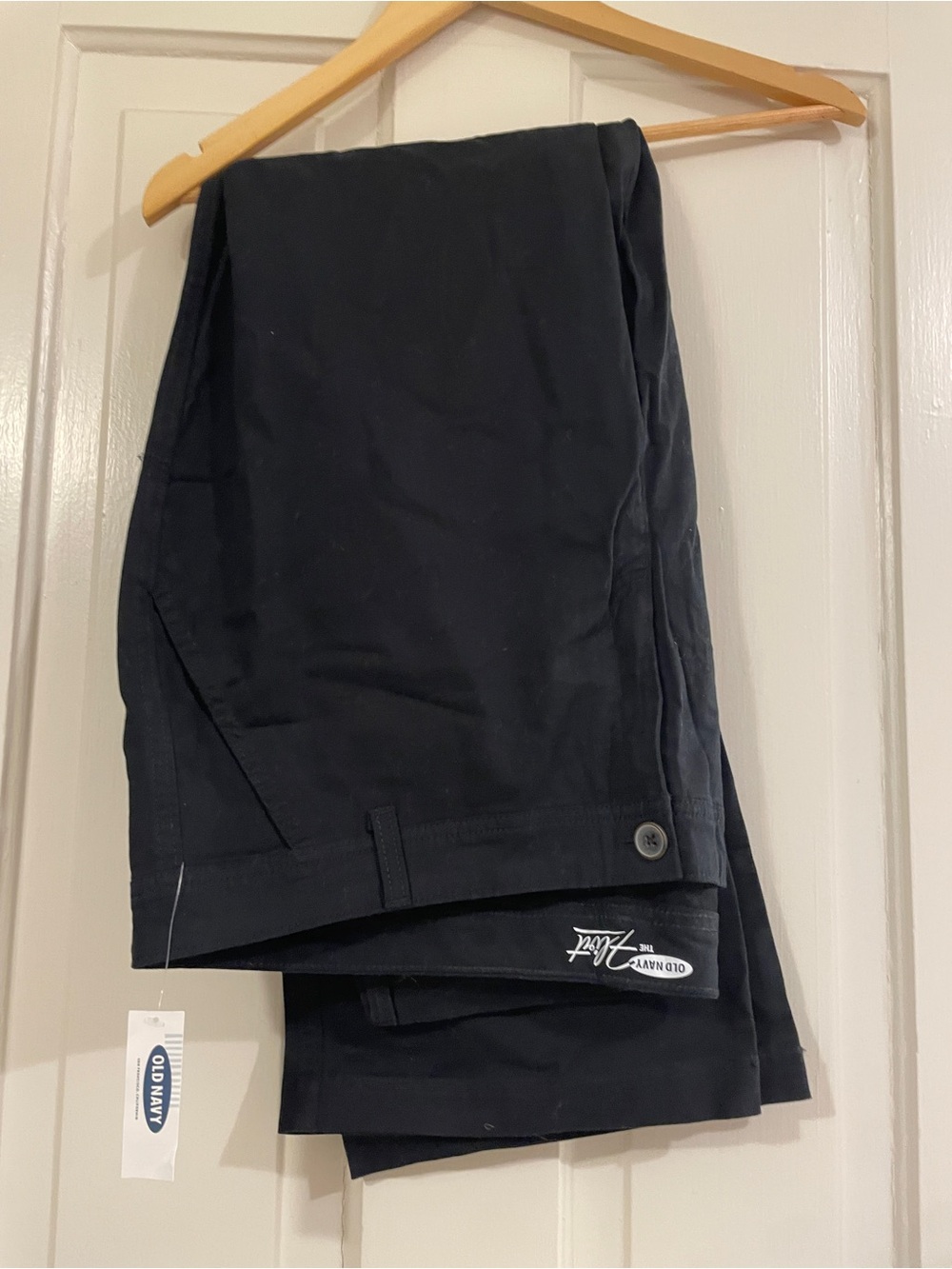 Old Navy Women's Navy Straight-Leg Chino Pants